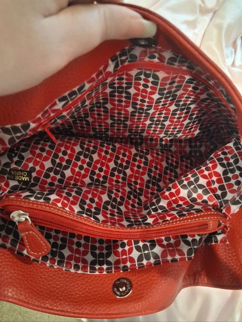 Mossimo  Rust-Tone Pebbled Shoulder  Bag